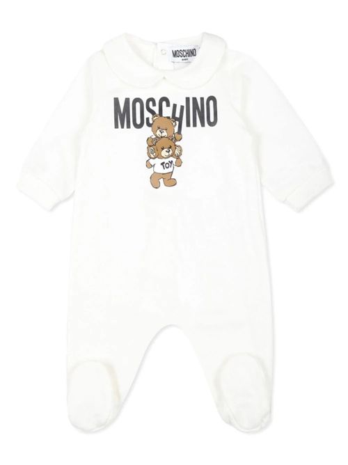 tutina bambina bianca MOSCHINO KIDS | MZY037LCA14/10063